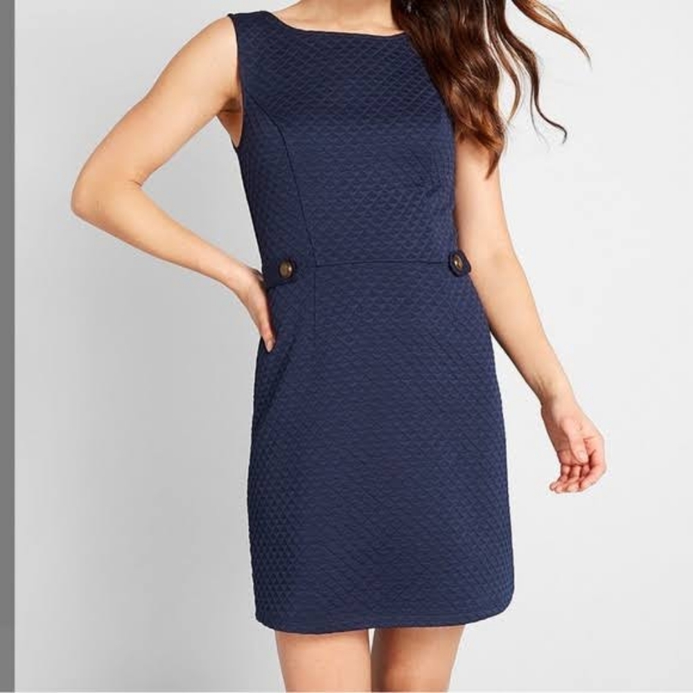 Modcloth Navy Sixties Mindress